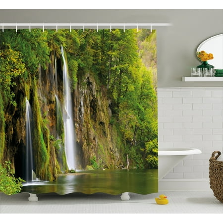 nature shower curtains themed window curtain nature shower curtain majestic waterfall flowing down to river in national park fresh landscape nature shower curtains themed window curtain nature shower curtain majestic waterfall flowing down to river in national park fresh landscape
